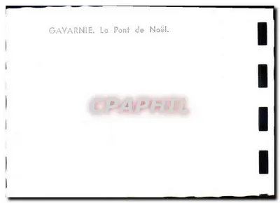 Gavarnie — O Ponte de Natal — Verso