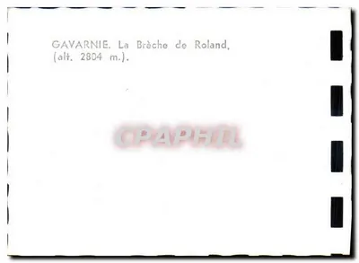 Gavarnie — A Brèche de Roland — alt. 2804 m. — Verso