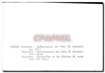 Parma — Baptystyka — Raffigurazione dei Mesi (B. Antelami, sec. XII) — Rewers