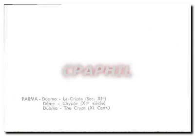 Parma — Duomo — La Cripta (X wiek) — Rewers