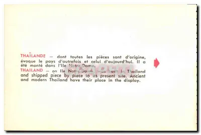 Tailândia — Ilha Nossa Senhora — editor Éditions de l'Asie — Verso
