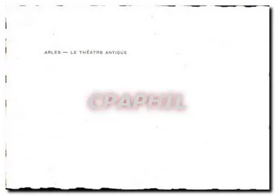 Arles — O Teatro Antigo — Verso