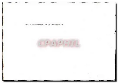 Arles — Abpia Montmajour — Rewers