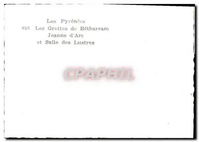 Grotty Bétharram i Sala Lustrowa — Pyrenées — seria 618 — Rewers