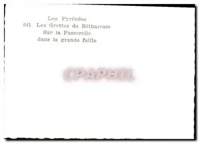 Grotty Bétharram — Na dużej pęknięciu — Pyrénées — Rewers