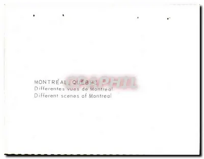 Montréal, Québec — Cenas variadas — Verso