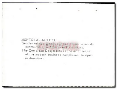 Complexo Desjardins — Montreal, Quebec — Verso
