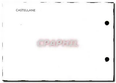 Castellane — panoramische weergave van het dorp met kerk en brug — serie-nummer niet zichtbaar — Achterkant