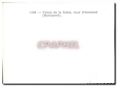 Pałac Bahia, dziedziniec — Marrakech — Rewers