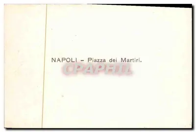 Nápoli - Piazza dei Martiri — monumento aos mortos com estátua alada e igreja gótica — Verso