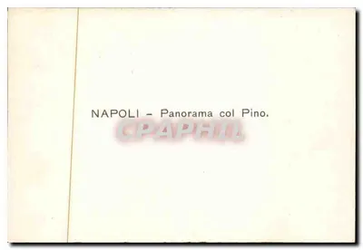 Nápoles — Panorama col Pino — Verso