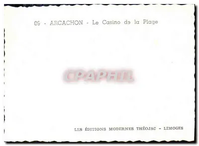 Arcachon — El Casino de la Playa — Les Éditions Modernes Théojac - Limoges — Reverso