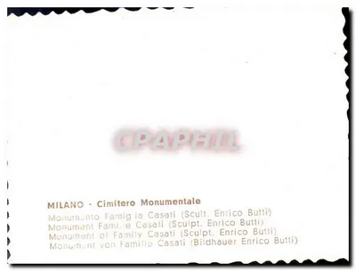 Familie-monument Casati — Milaan — Sculptuur van Enrico Butti — Achterkant
