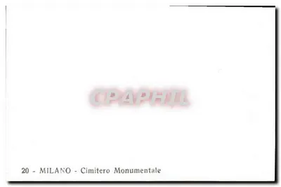Milano - Cimitero Monumentale — nr 20 — Rewers