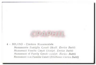 Familie-monument Casati — Cimitero Monumentale, Milaan — Sculptuur door Enrico Butti — Achterkant