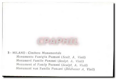 Monumento da Família Pozzani — Milão — Escultura de Arturo Violi — Verso