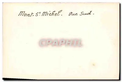 Mont-Saint-Michel — Widok z południa — Rewers