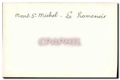 Mont-Saint-Michel - Promenoir — Rewers