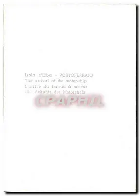 Portoferraio - Motonave — widok portu z ferrytem — Rewers