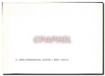 Melchisedech i Dawid — XIII wiek — n°3 — Rewers