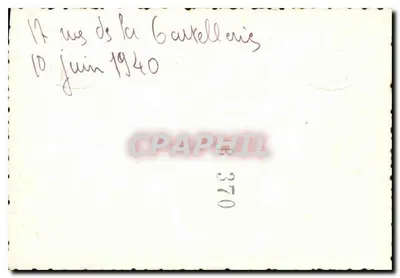 Zniszczenie budynku — widok wewnętrzny — datowany 10 czerwca 1940 — Rewers