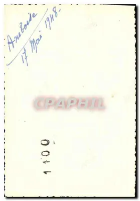 Grupo de cinco pessoas — Castelo de Chenonceau — Ancebois, 17 de maio de 1948 — Verso