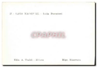 लागो माजिओरे — आइसोला पेस्काटोरी — एडिज़. ए. ट्राल्डी - मिलानो — पीछे