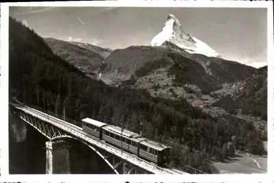 Gornergratbahn, Findelenbrücke e Matterhorn