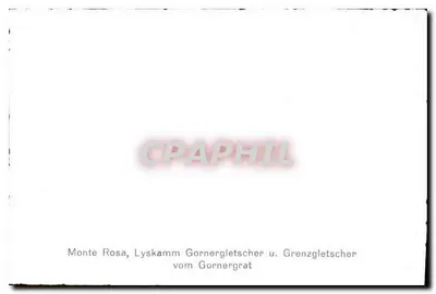 Monte Rosa, Lyskamm, Gornergrat — n° 103 — Verso