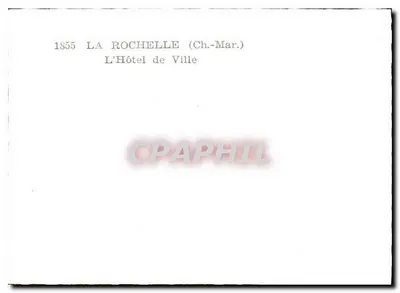 La Rochelle — L'Hôtel de Ville — 1855 — Verso