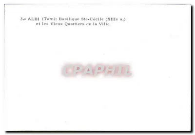 Albi (Tarn) — Bazylika św. Cecylii (XIII w.) i stare dzielnice miasta — Rewers
