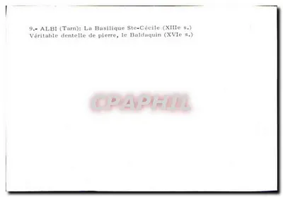 Albi — Bazylika św. Cecylii i Baldacquin (XIII w.) — nr 9 — Rewers