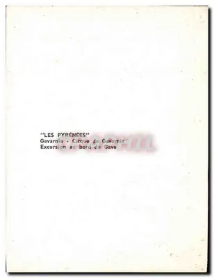 Les Pyrénées — Gavarnie — Cirque de Gavarnie — Combier Imp. Macon — Verso