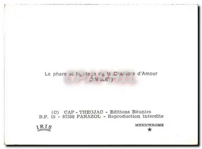 Farol e praia da Câmara de Amor — Anglet — CAP-THEOJAC — Verso
