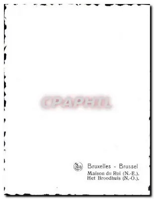 Casa do Rei — Bruxelas — Verso