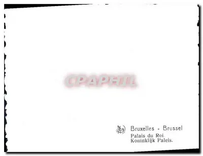 Palácio do Rei — Bruxelas — editor não indicado, número de série não visível — Verso