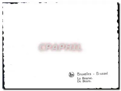 Place de la Bourse - Bruxelas — n° de série não visível — Verso