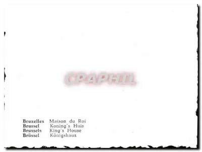 Bruxelas - Casa do Rei — Verso