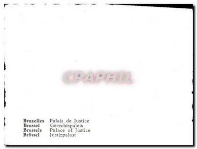 Palácio de Justiça — Bruxelas — Verso