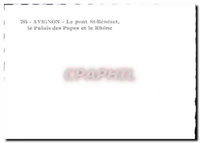 Avignon — Most St-Bénézet, Pałac Papieży i Rhône — Rewers