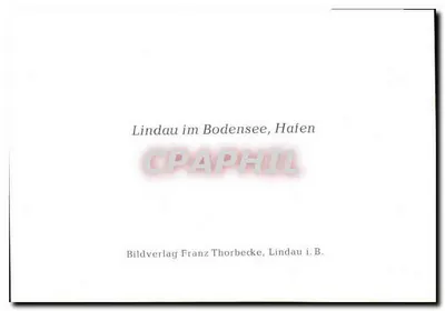 Lindau nad Jeziorzem Bodenskim — port — Bildverlag Franz Thorbecke, Lindau i.B. — Rewers