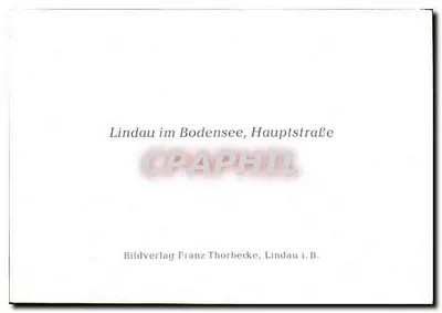 Gasthaus zum Sünfzen — rua comercial em Lindau — Bildverlag Franz Thorbecke, Lindau i.B. — Verso