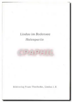 Lindau no Lago de Constança — Parte do porto — Bildverlag Franz Thorbecke, Lindau i.B. — Verso