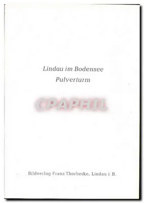 Lindau nad Jeziorzem Constance — Wieża do Wypalania — Bildverlag Franz Thorbecke, Lindau i.B. — Rewers
