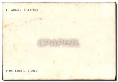 Assisi — panorama — Ditta L. Vignati — Verso