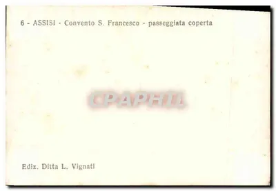 Assisi - Convento S. Francisco - passagem coberta — Verso