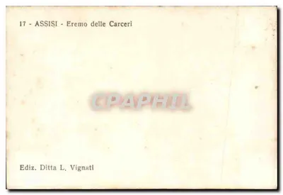 Assisi — Eremita das Carceri — Ditta L. Vignati — Verso