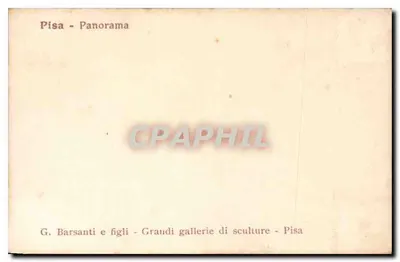 Pisa - Panorama — vista aérea dos monumentos — G. Barsanti e figli — Verso