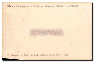 Pisa - Camposanto - Wewnętrzna galeria boczna (G. Pisano) — Rewers