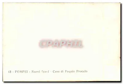Pompej — Nowe wykopaliska — Dom Paquio Proculo — 13 — Rewers
